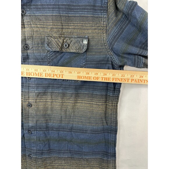 Ascend Flannel Shirt Men's Large Southwest Striped Long Sleeve Hiking Camping - Picture 6 of 9